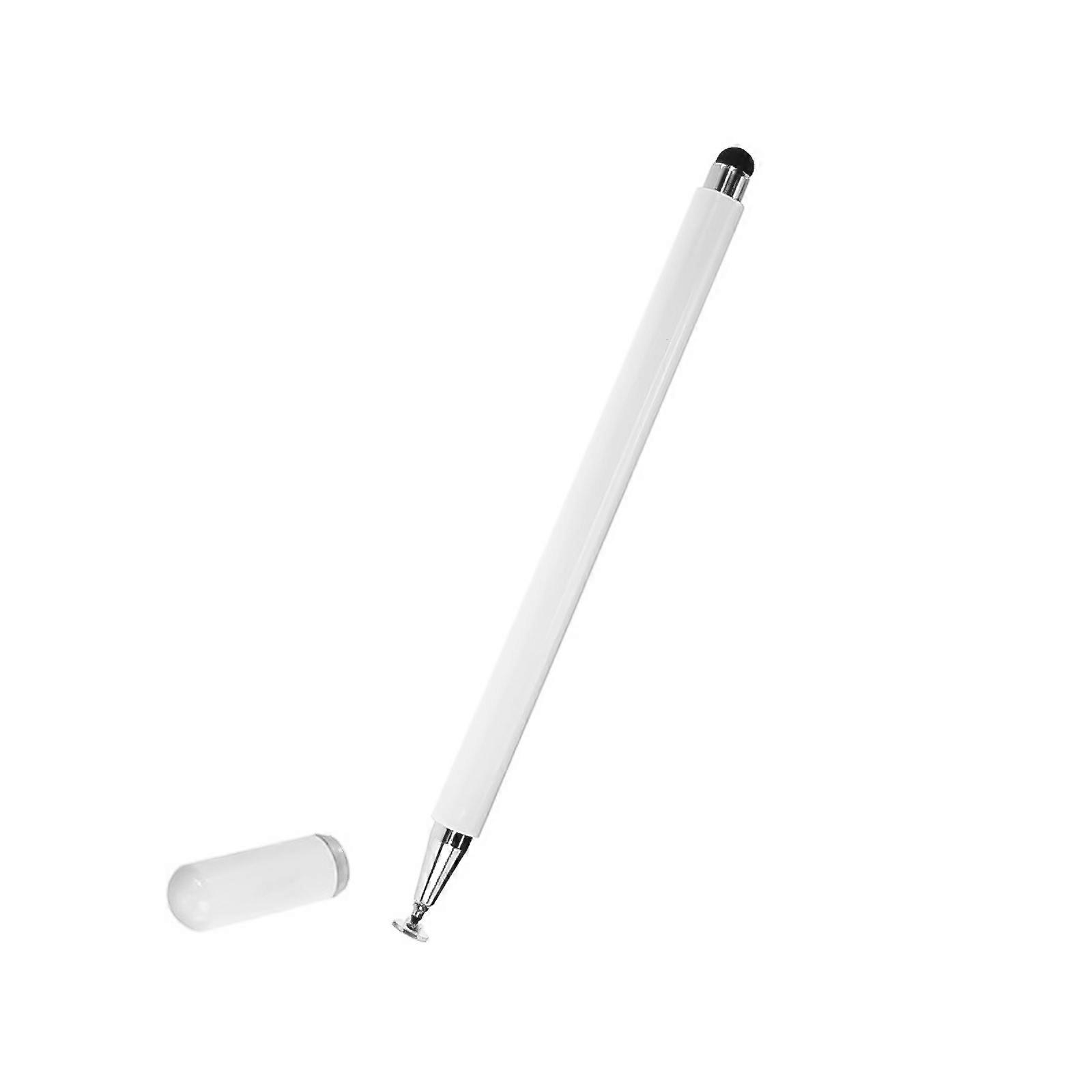Touch Screen Pen Capacitive Disc Tip High Sensitivity Precision Capacitive Stylus for Cellphone Tablet and Touch Devices White