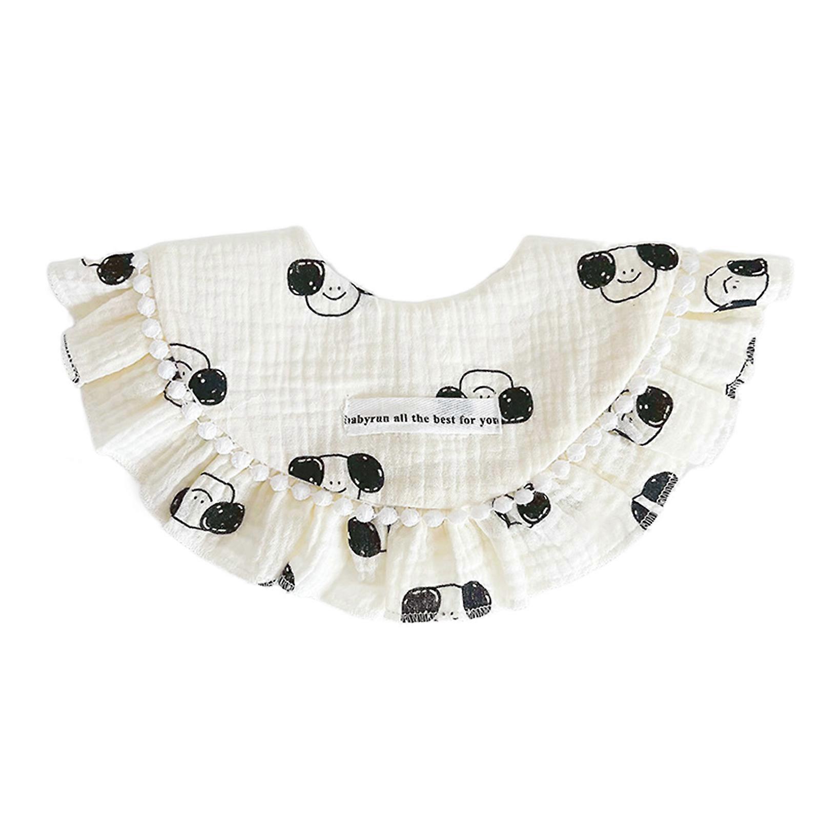 Infant Drooling Bib Lovely Burp Cloths for 0-24M Baby Girls Cotton Saliva Towel 4-layer Baby Bibs for Newborn Toddlers