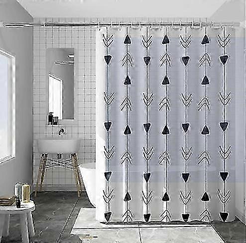 Schwarzer Pfeil Duschvorhang Wasserdichter Duschvorhang