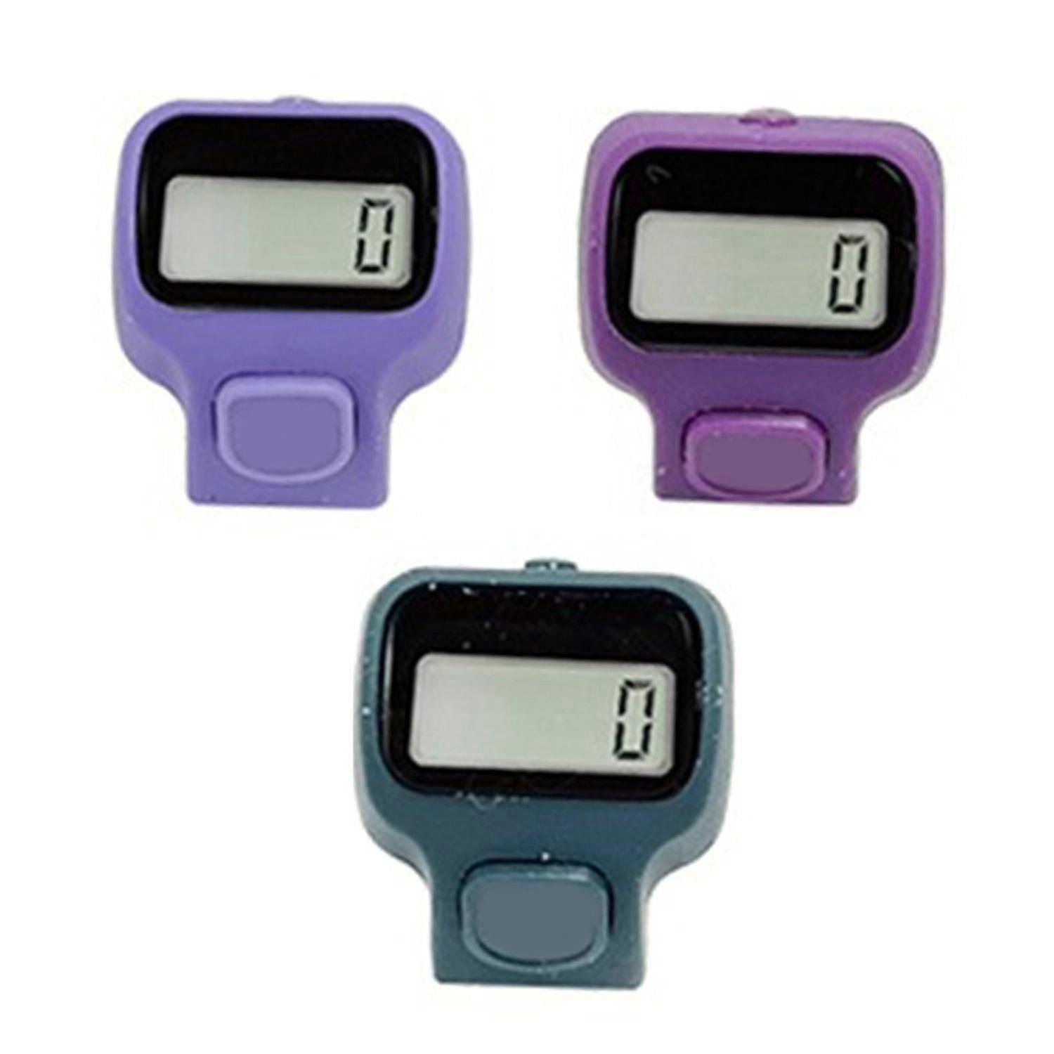 3pcs Electronic Finger Ring Counter With Led 5-digit Number Count Clicker Lcd Digital Display D