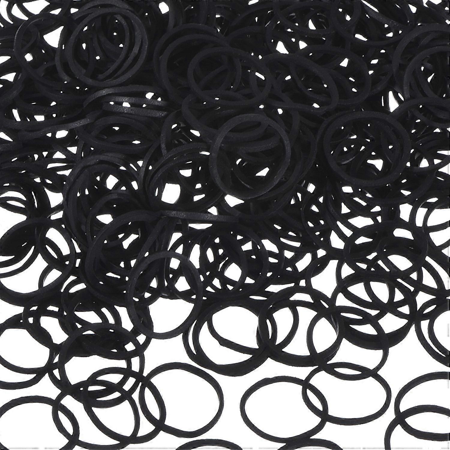 2000 Pack Mini Rubber Bands Black Soft for Small Dreadlocks Wedding Hairstyle Mini Size