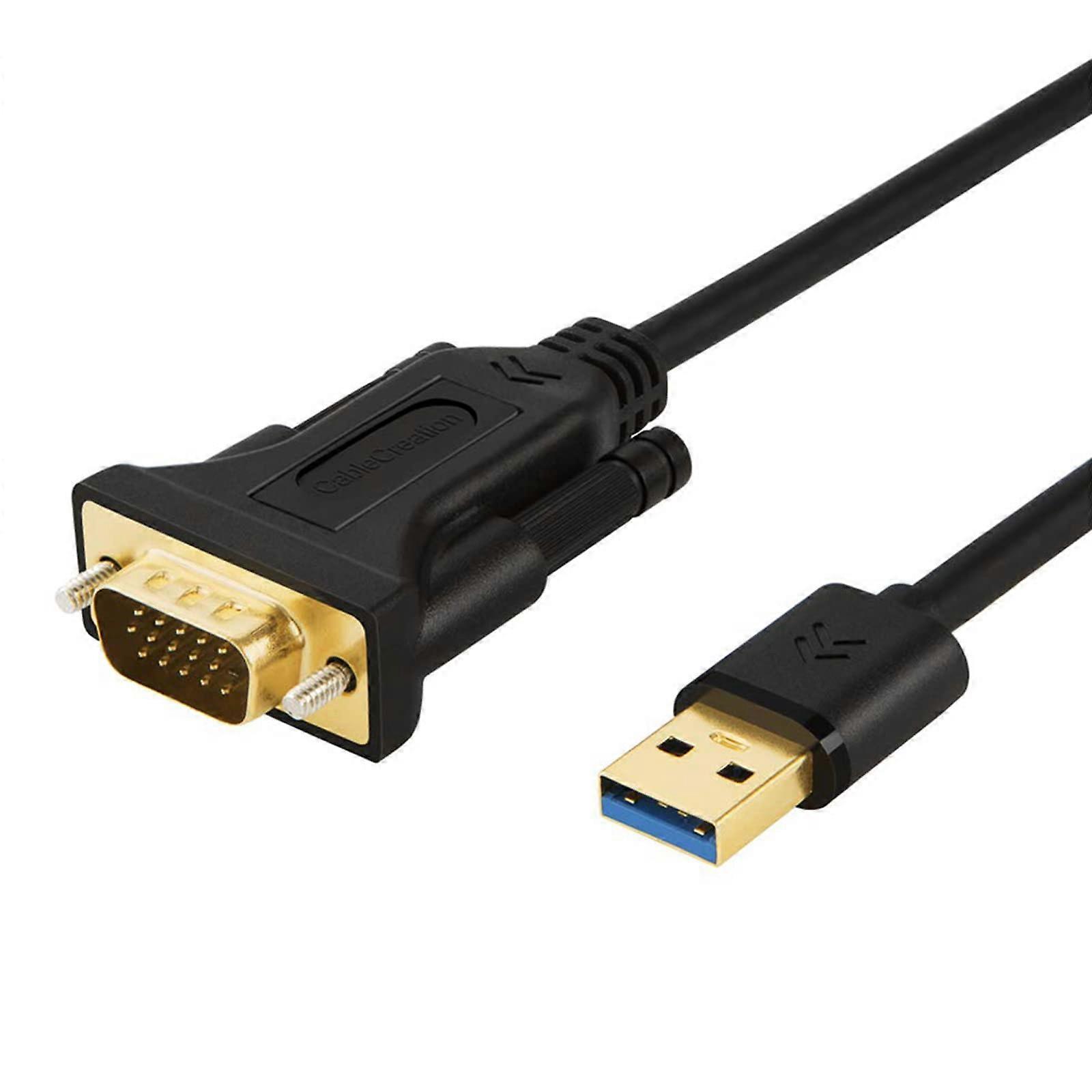USB 3.0 to VGA Cable for Windows 10/8.1/8/7 and macOS 6 Feet