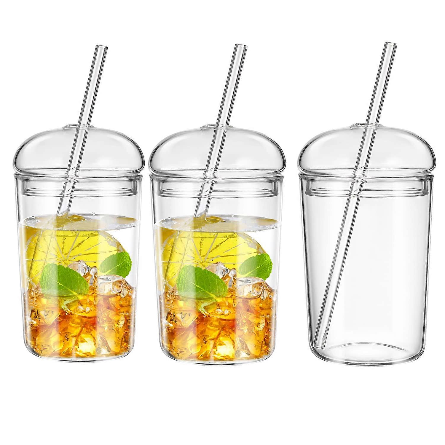 Heat Resistant Cups 3 Pack for Home Office Use, Durable Material, 12oz Size, Microwave Safe, Dishwasher Friendly