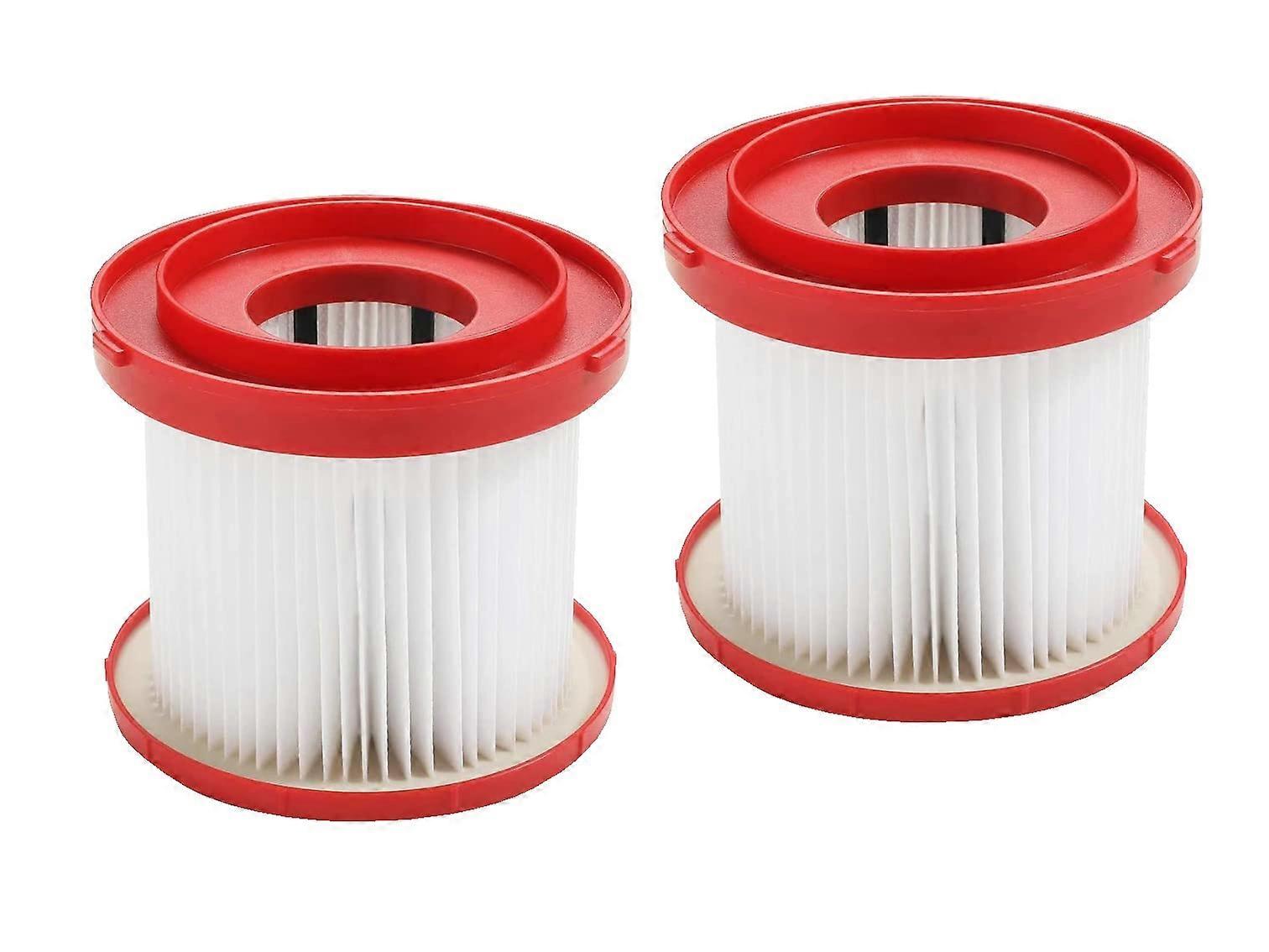 49-90-1900 HEPA Filter 2-Pack for Milwaukee Wet/Dry Vacuum Models 0780-20 and 0880-20, High Efficiency Dust Filtration