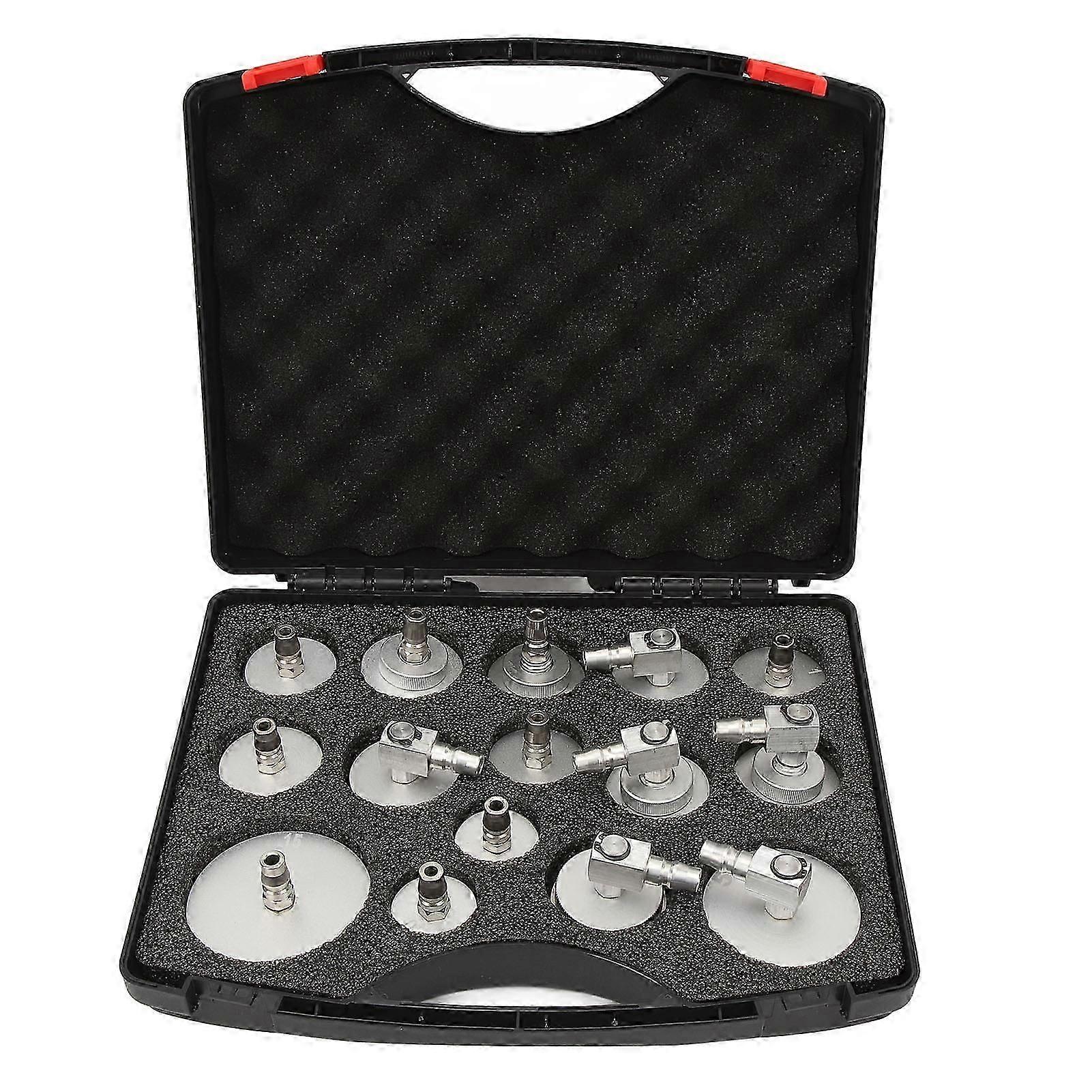 Universal Brake Fluid Bleeder Adapter Set - 15pcs, Leakproof, Compatible With Automobiles-NEW CN