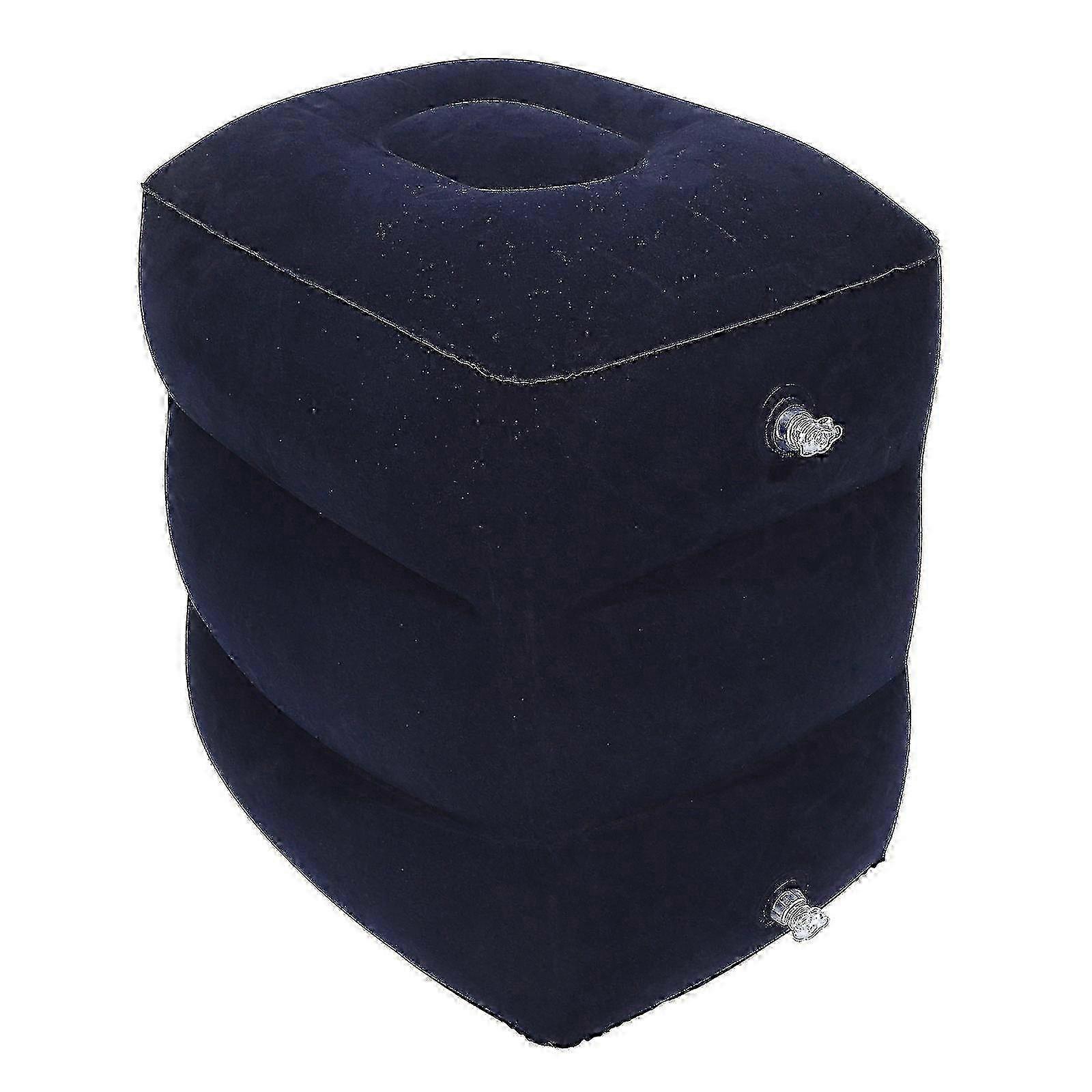 Airplane Footrest Pillow - Portable Inflatable Support for Flights