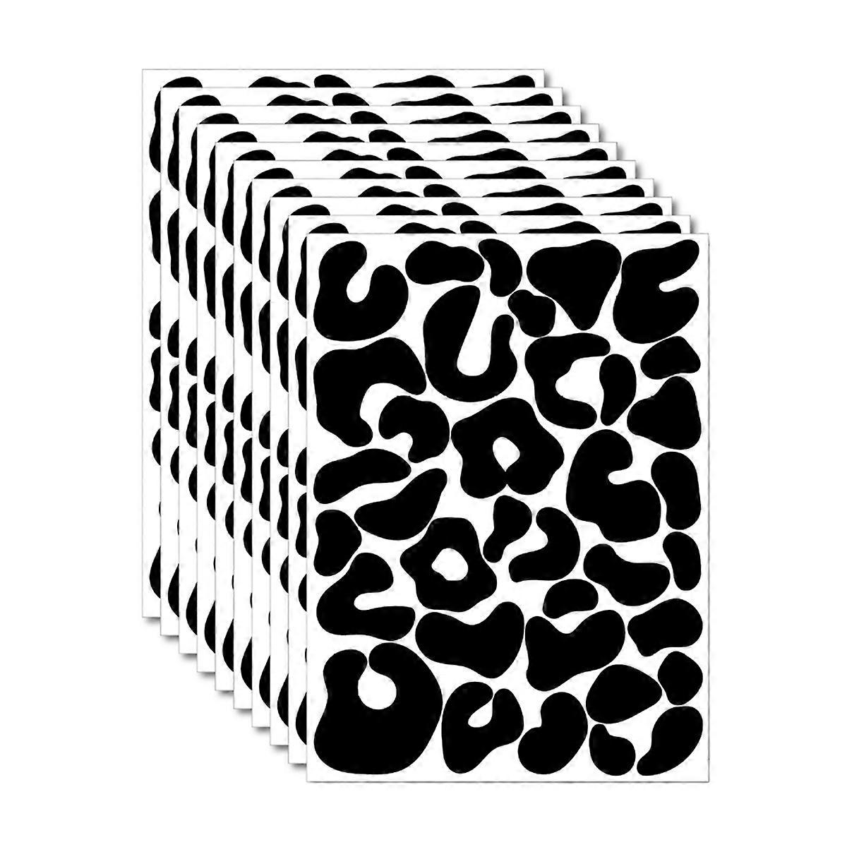 10 Sheets Polka Dot Stickers Irregular Polka Dot Wall Stickers