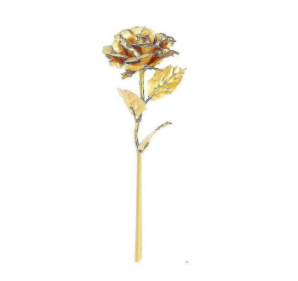 2pcs Artificial Flowers Fake Rose,gold