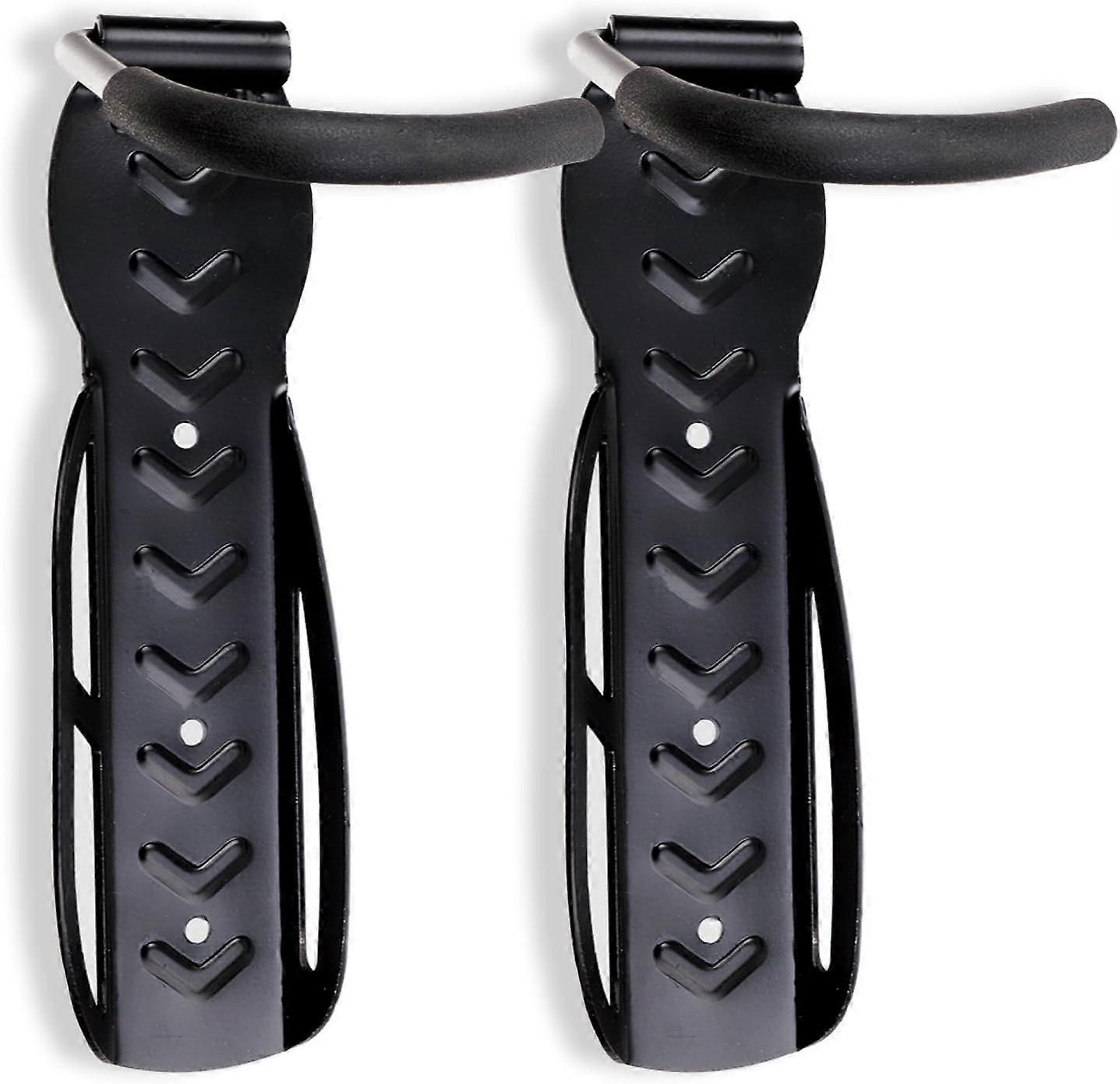 2 pcs. Bike Rack Black Wall Mount for 4 Bikes Wall Mounts