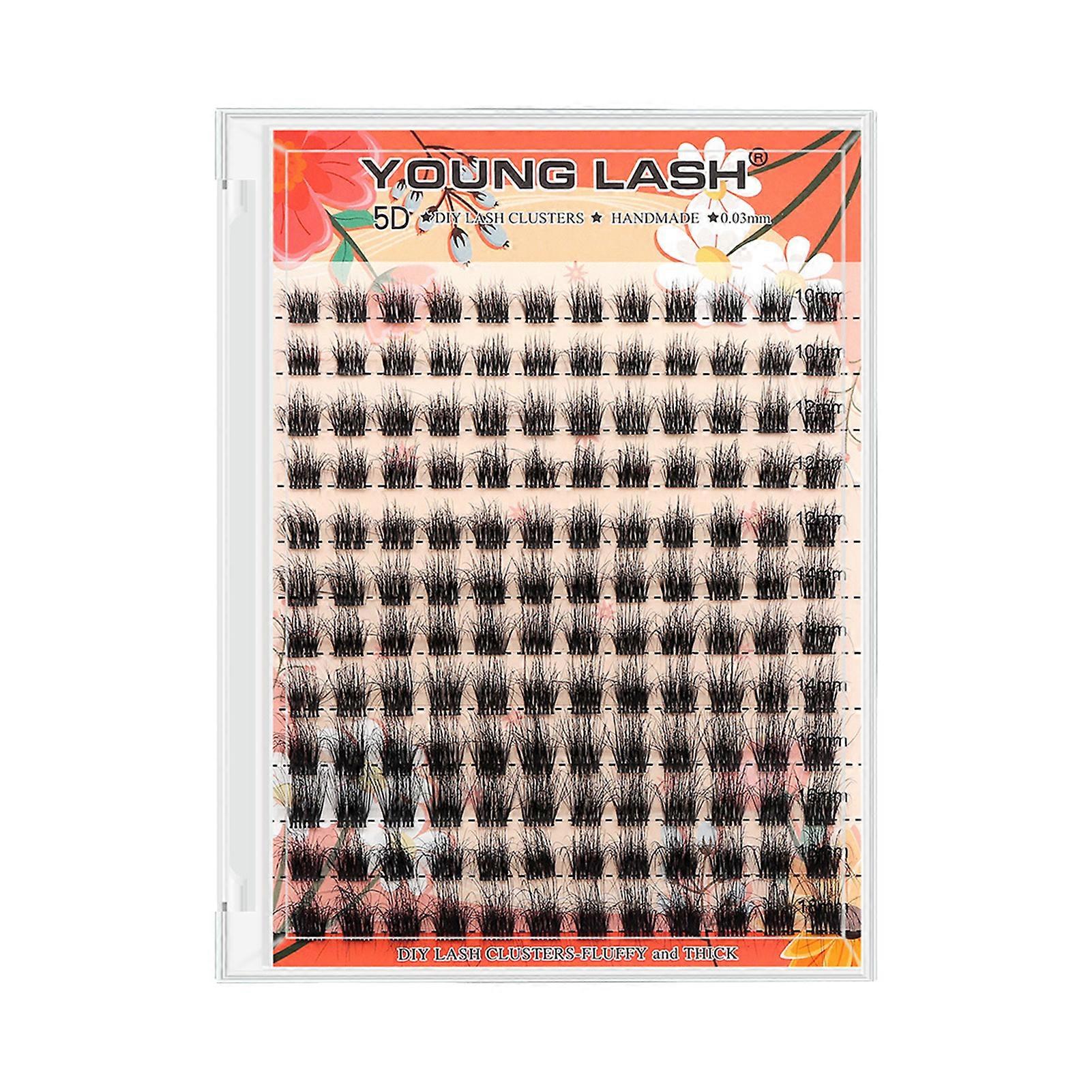 3D DIY Wispy Fluffy Lash Extension Thin Band Cluster Eyelashes Extensions