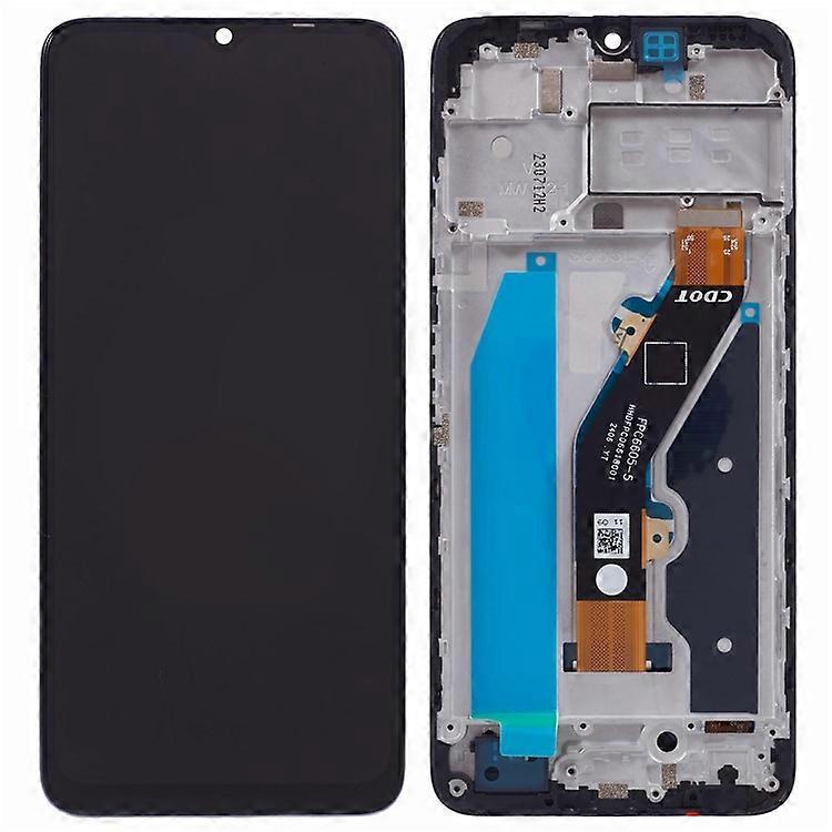 Compatible For itel S23 Grade C LCD Screen and Digitizer Assembly + Frame Replacement Part (Without Logo)