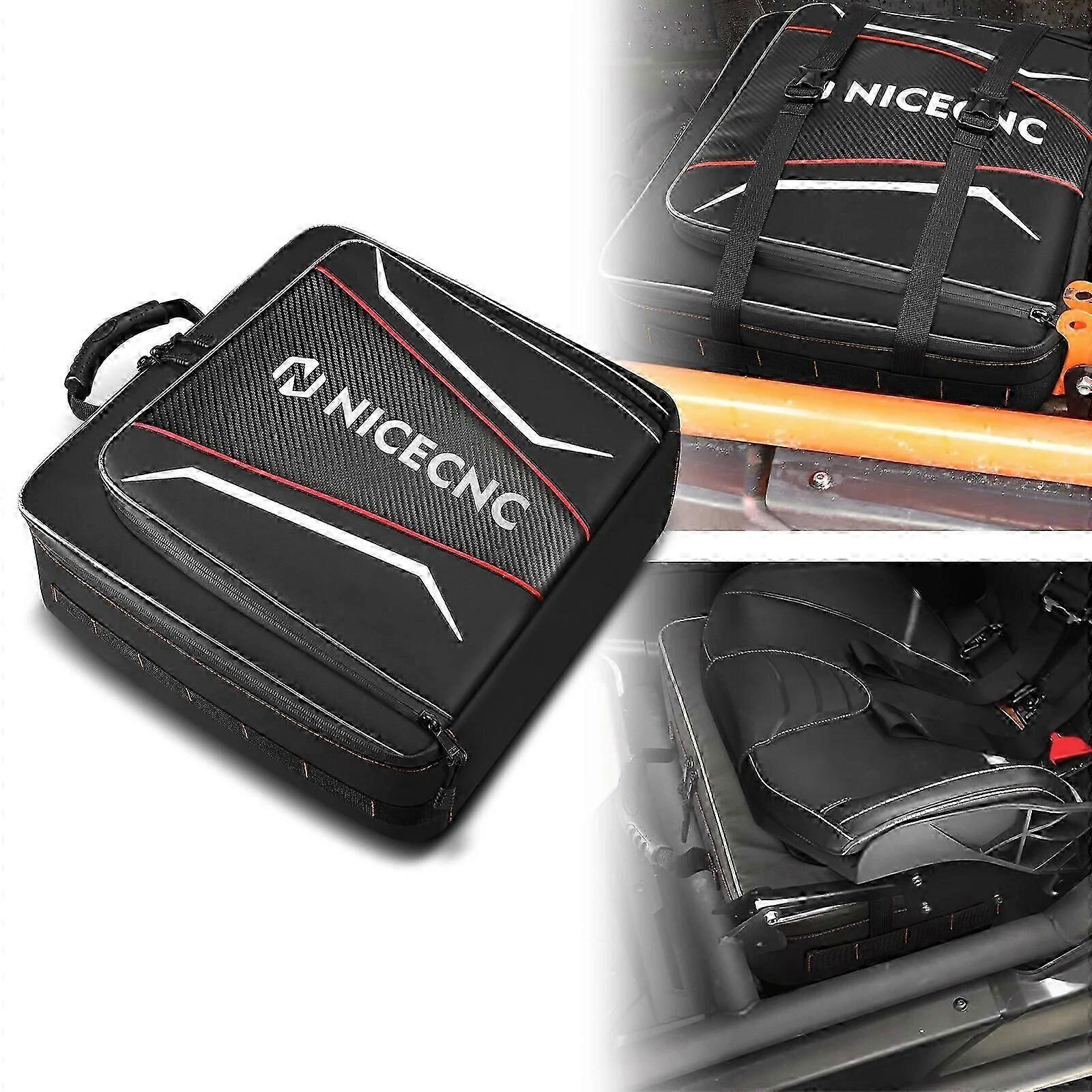 NICECNC for Maverick X3 2017-2023 Underseat Bag Waterproof Large Capacity Tool Storage Box for Can Am Max Turbo UTV Accessories well