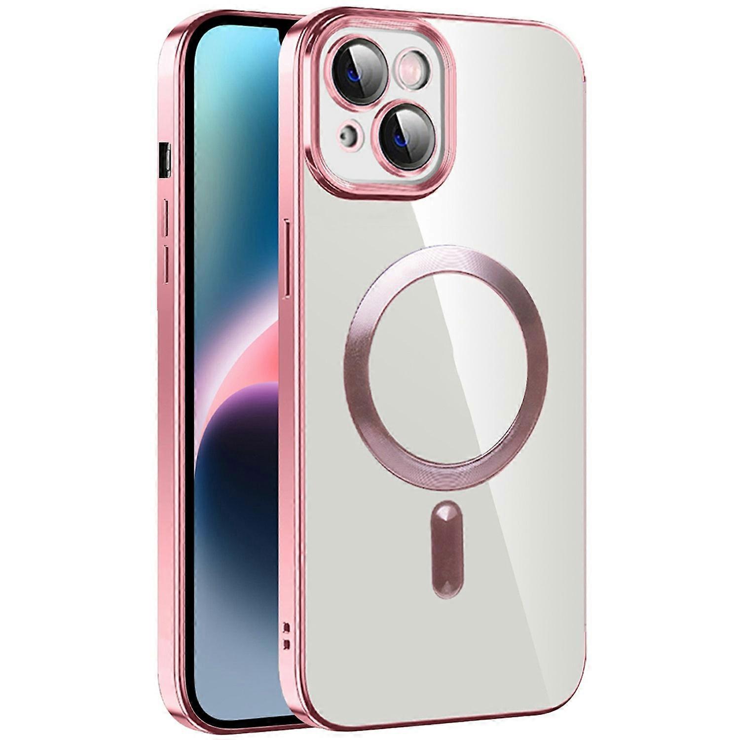 For iPhone 15 Plus Case Compatible with MagSafe TPU+PC Clear Back Cover