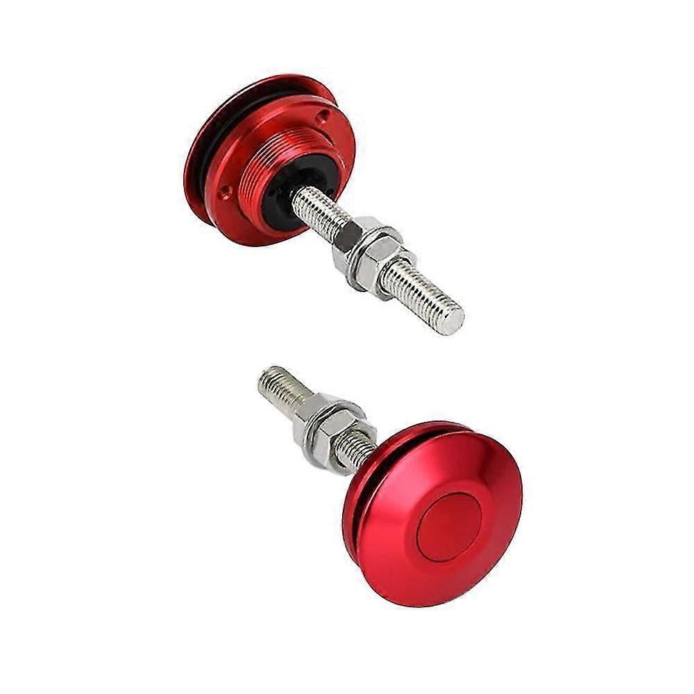 Lbq 2pcs Universale 62mm/2.4 "Pulsante Cofano ricavato dal pieno Perni Blocco Blocco Blocco Motore Cofani Serratura Alluminio Auto Quick Latch Perni Alluminio