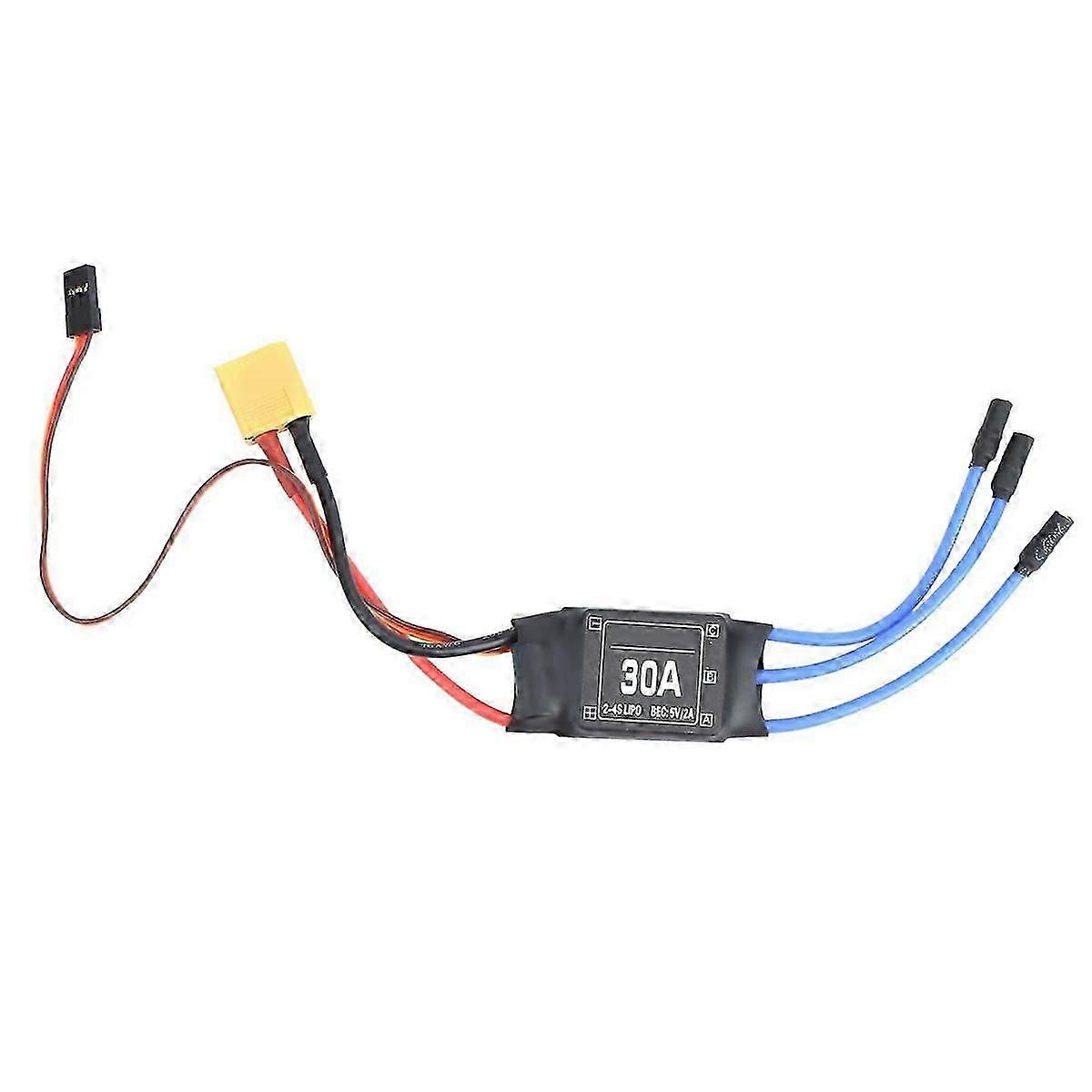 4PCS 2-4S 30A RC Brushless ESC XT60 Electric Speed Controller 5V 2A for 2 to 4S Lipo Battery Multic