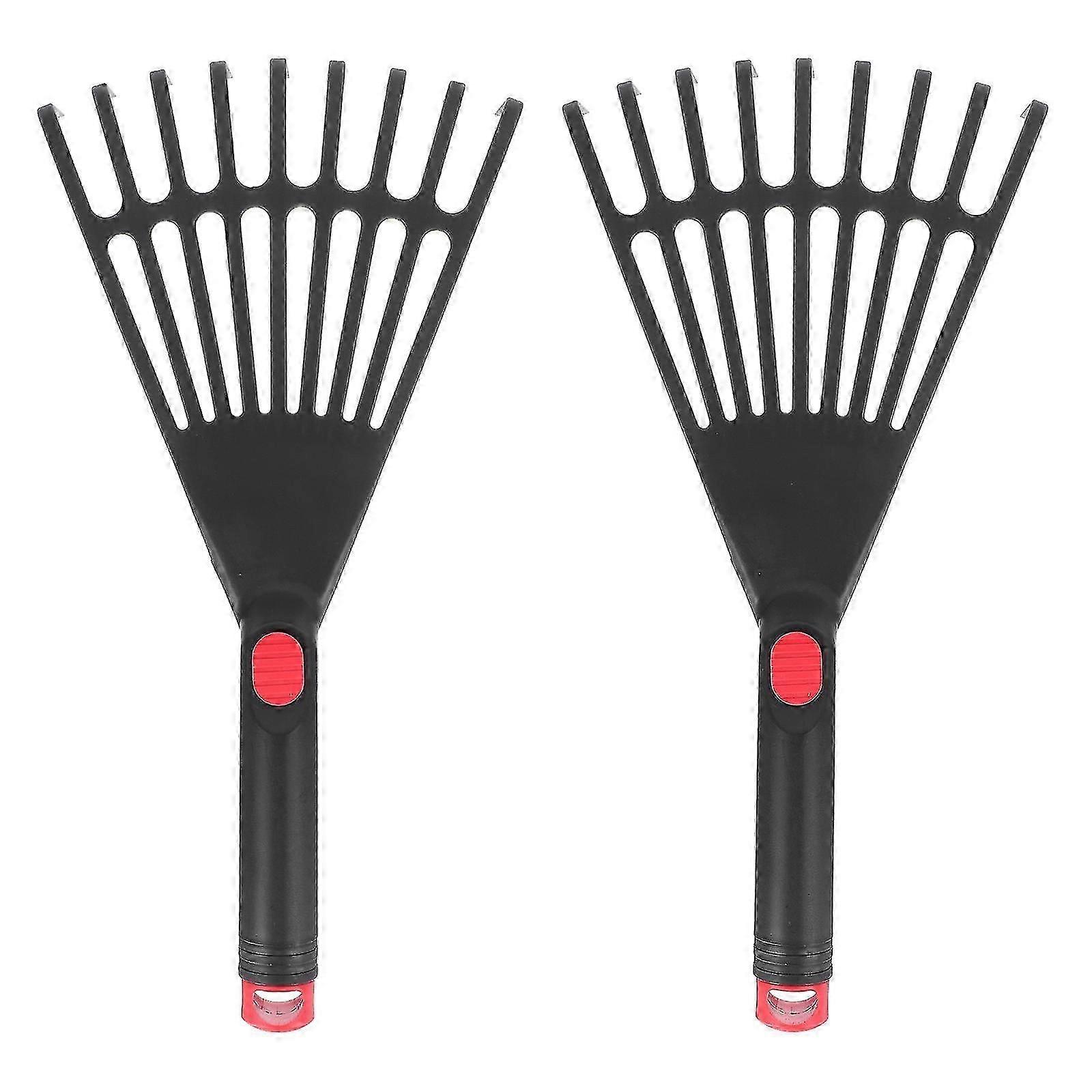 2 stk landskap rake hode busk rake hage traktor rake blad grabber rake hageblader rake plen rake hode-fcy heldig