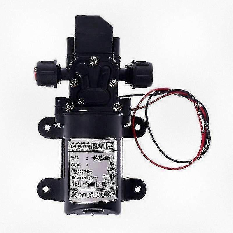 High-Pressure Diaphragm Self-Priming Pump for 12V Systems, 130 PSI, 6L/Min Flow Rate, 70W Power Output