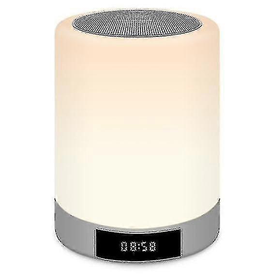 Led Colorful Night Light Touch Wireless Bluetooth Speaker(white)