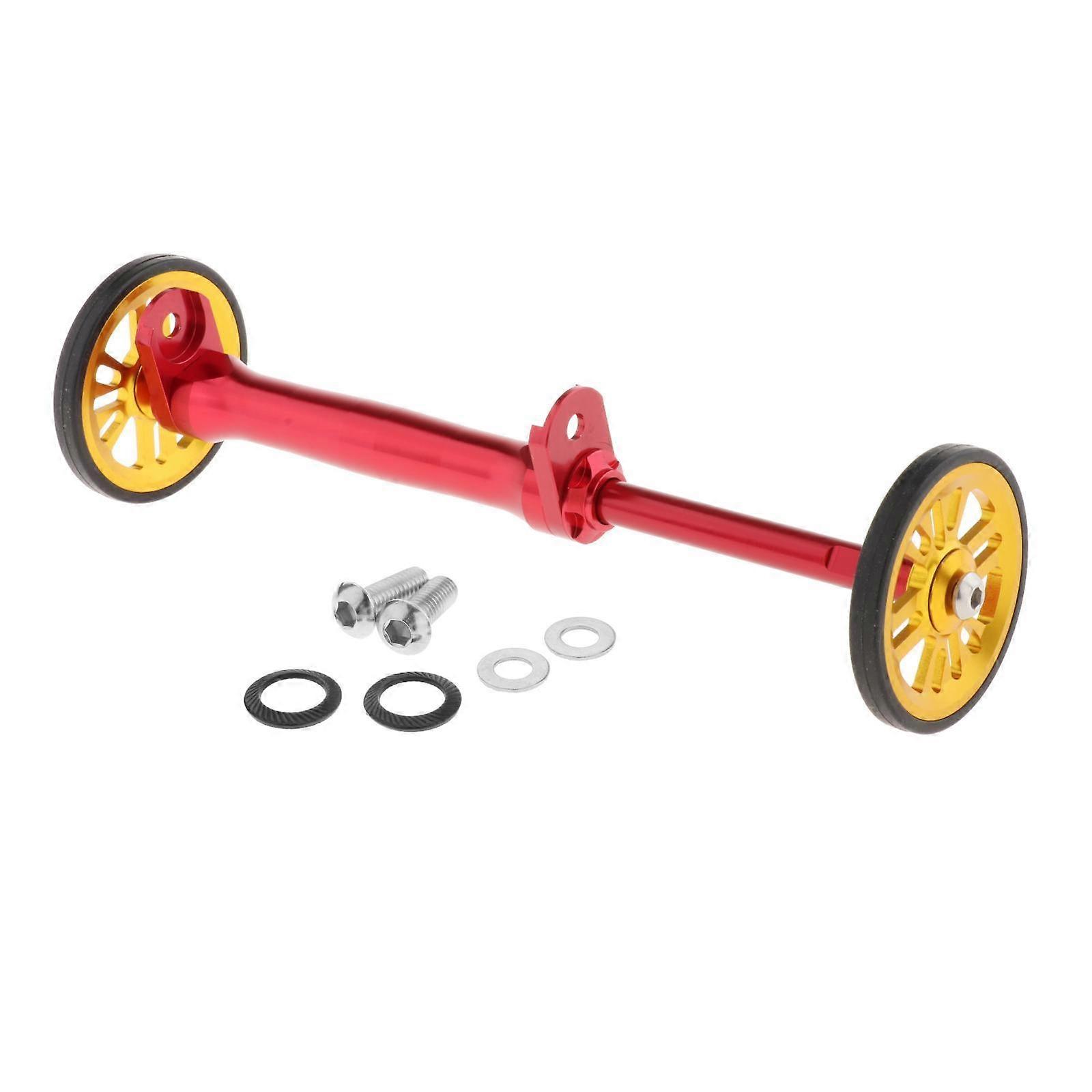 Folding Bikes Easy Wheels Extension Rod with Spacers Red red