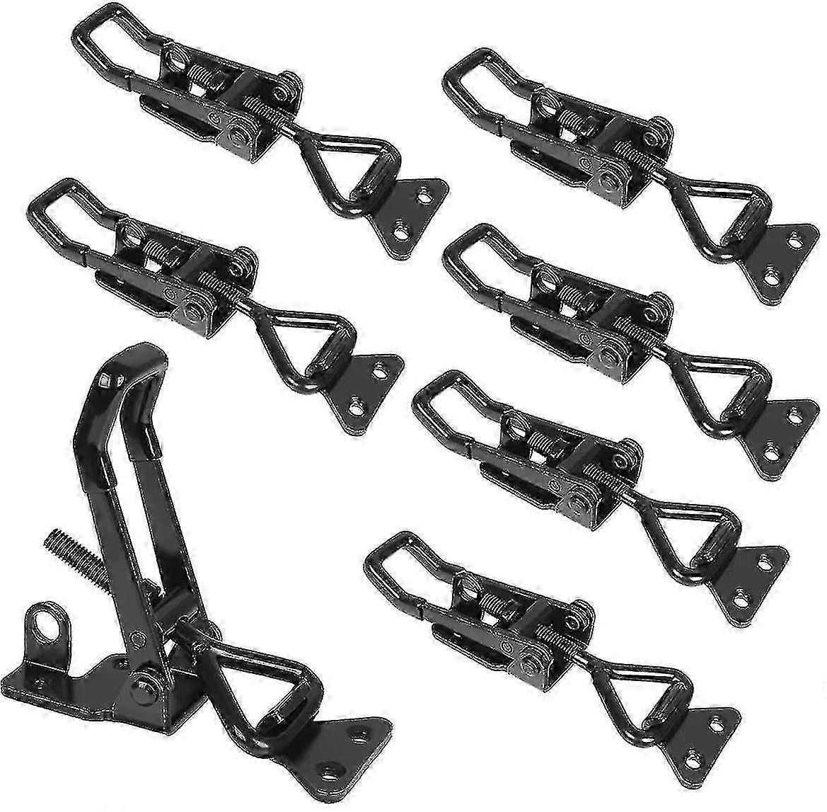 7PCS Adjustable Toggle Clamp, Quick Release Lever Lock for Cupboards, Doors, Boxes