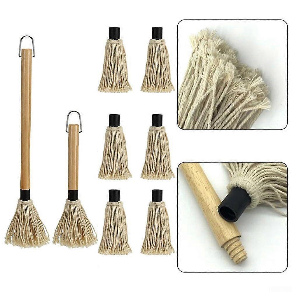 Longlasting performance, for grilling mop with 6 replacement brushes (A)