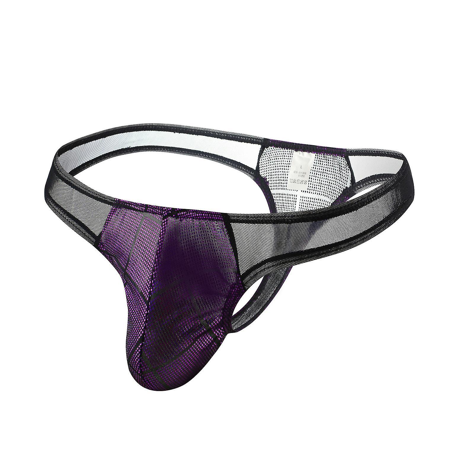 Mäns underkläder Låg Midja Skarvning Mäns String Scen Prestanda