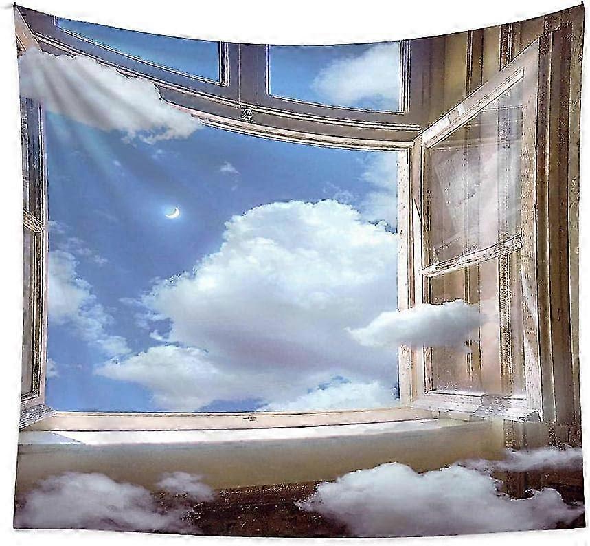 Nature Scene Tapestry Wall Hanging for Home Decor - A Beautiful Window View Artwork for Interior Decoration