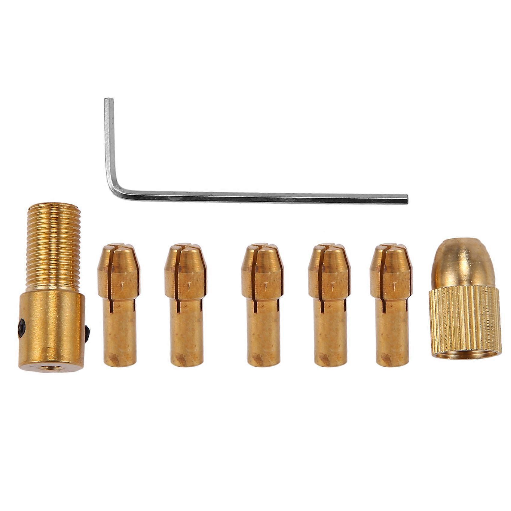 8Pcs 0.5-3mm Small Electric Drill Bit Collet Mini Chuck Tool Kit