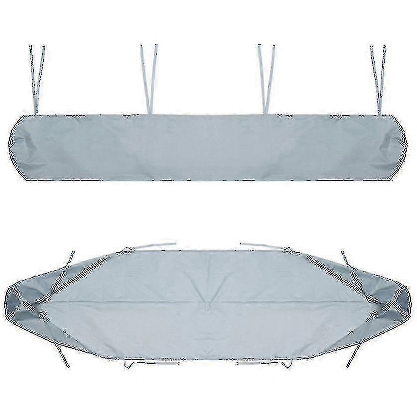 防水屋外オーニングカバー、格納式ローラーブラインド防塵 - 2m(6.56ft)グレー