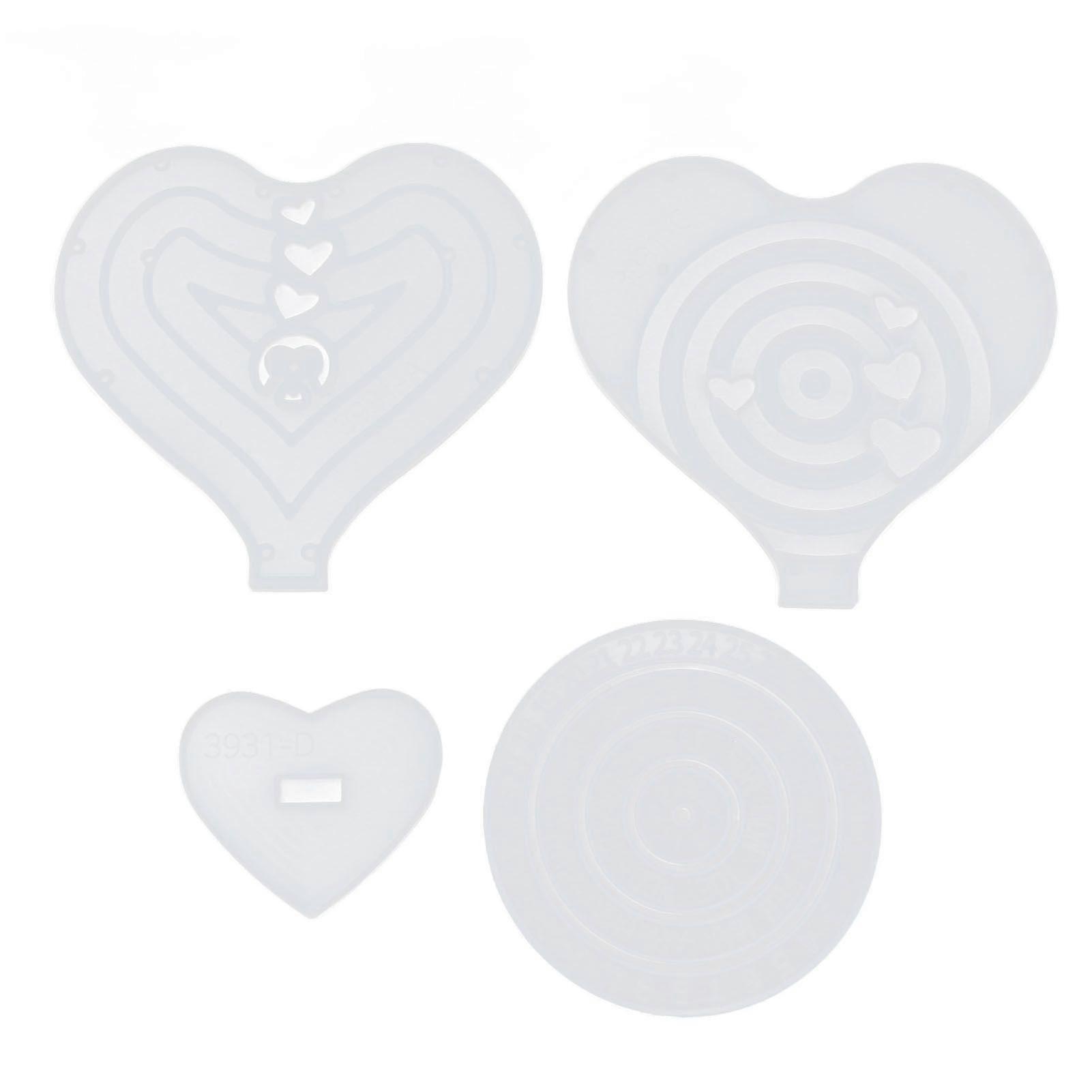 2025 Latest Model  4pcs Coaster Mold 4 Different Styles Washable Reusable Home