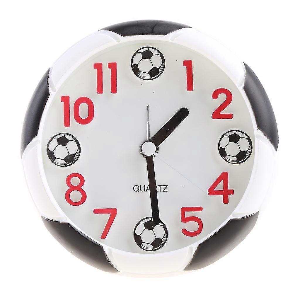 Digital Pointer Alarm Clock Round Football Needle Table Clock for Kids Boys