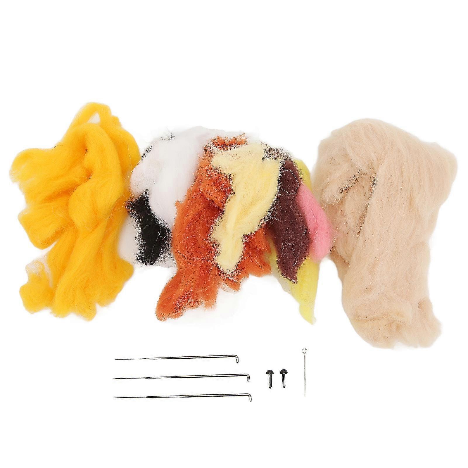 Needle Felt Kit Cute Bear Style DIY Making Educational Interesting Harmless Odorless Wool Felting Ornament Set 2025