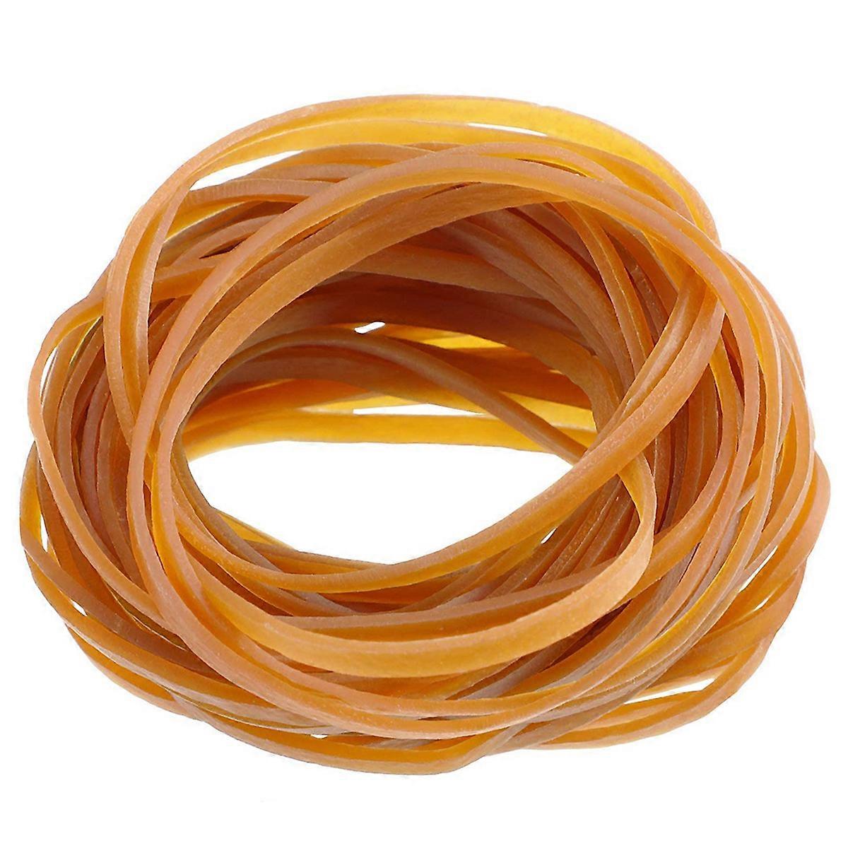 Elastic Rubber Bands Round Bundling for Kitchen Use 8x0.5CM Brown 260Psc