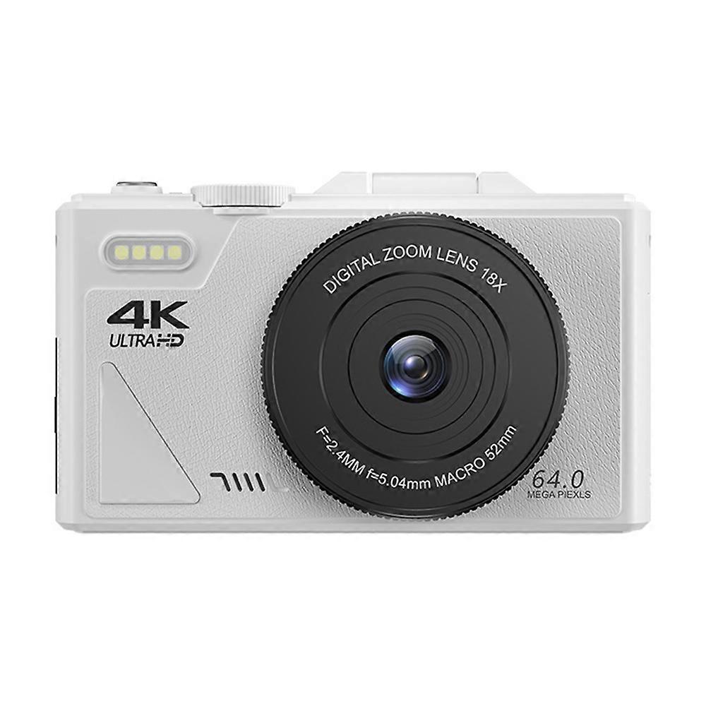 4K Digital Camera with 180 Degree Flip Screen WiFi Camera with 64G TDF Card