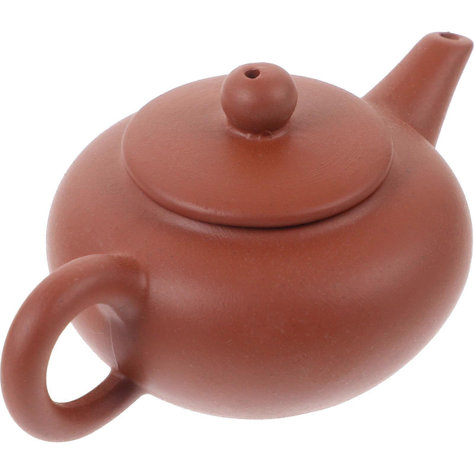 かわいいティーポットミニやかんの装飾ミニチュアキッチンアクセサリーコレクターホームオフィス7.50X4.80X3.50CM 1セット