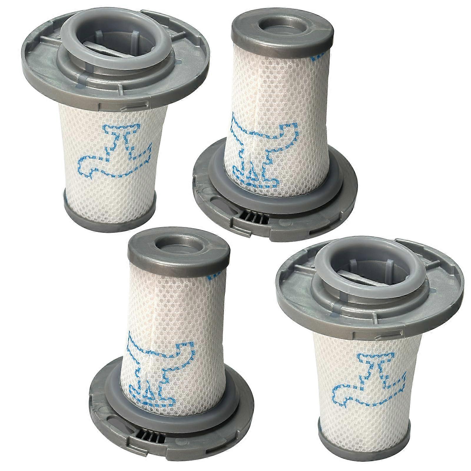 ZR009006 Filter 4-Pack For Rowenta X-Force Flex 8.60 RH96 Series And X-PERT 6.60 RH68 Series Cordless Vacuum Cleaner