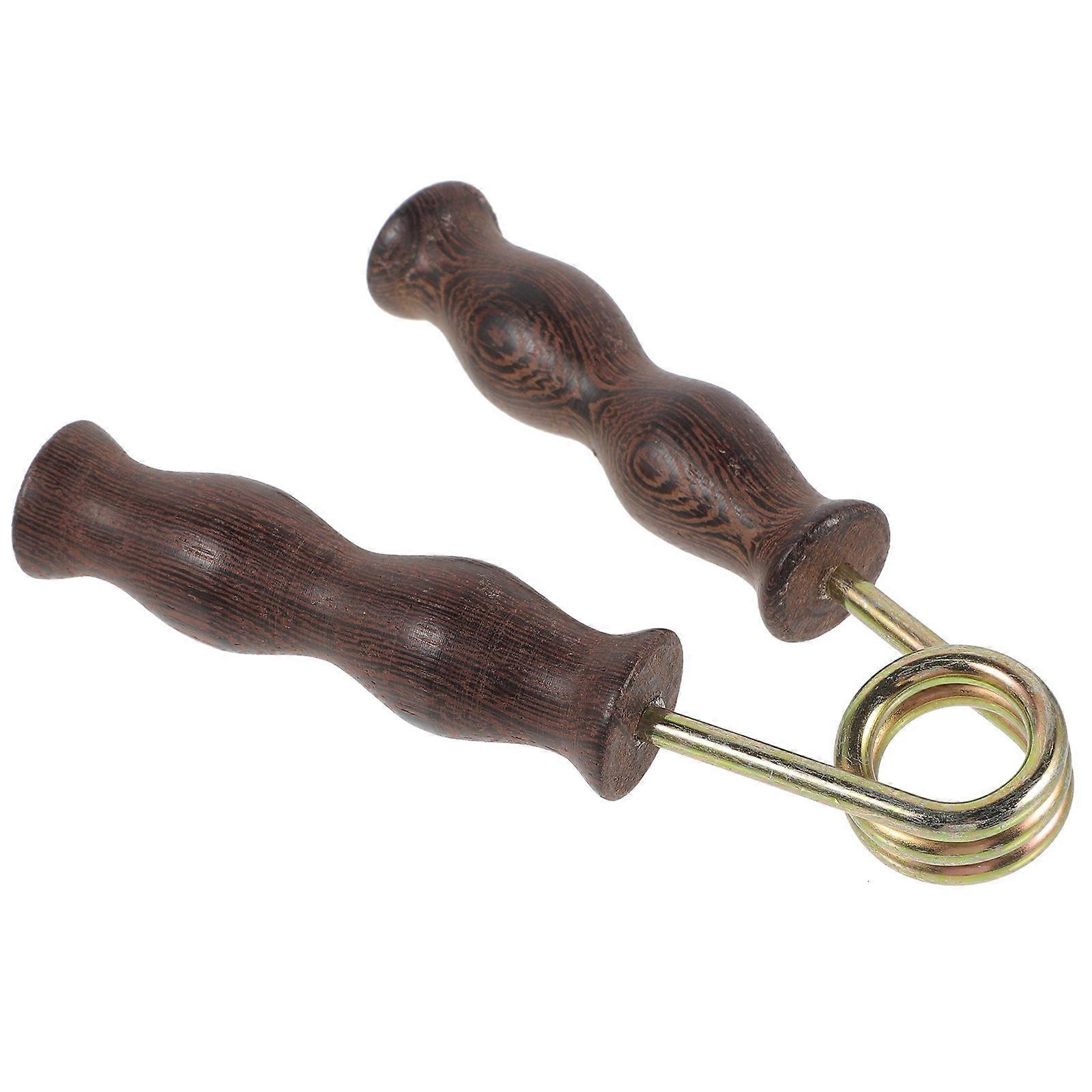Wooden Hand Grip Strengthener with Non Slip Handle – Multi Functional Finger Exerciser for Hand, Wrist, and Forearm Strength Training and Fatigue