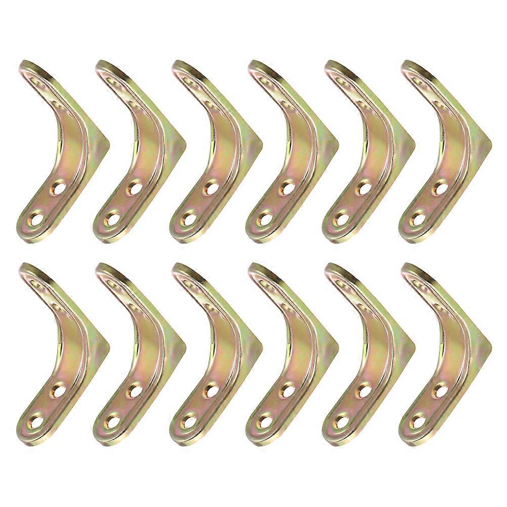 Corner Connector Heavy Duty L Bracket For Wood Cabinets Multi Colored 8 2X8 2X2 3CM Stable Connection 12Pcs