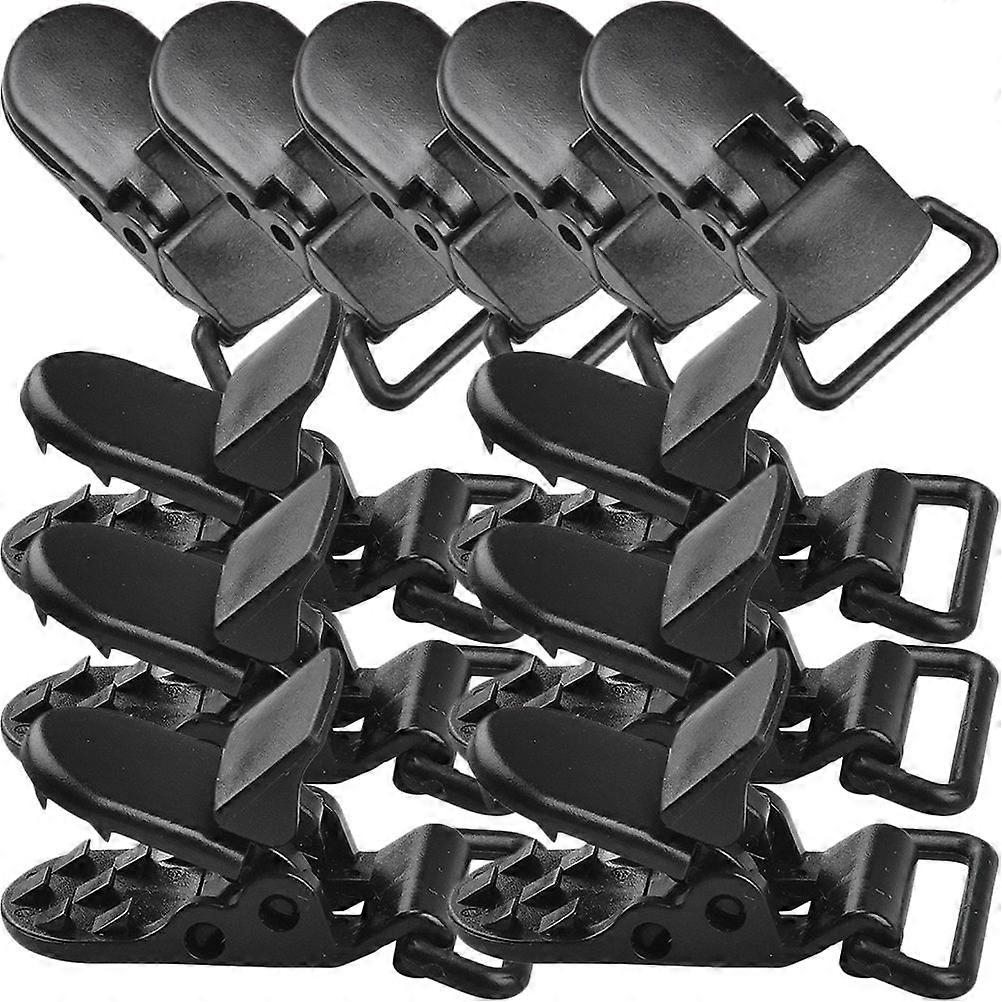 Tent Fixing Tool Windproof Clip Black 4.2X1.5X1.5CM For Canopy Tarp 20Pcs