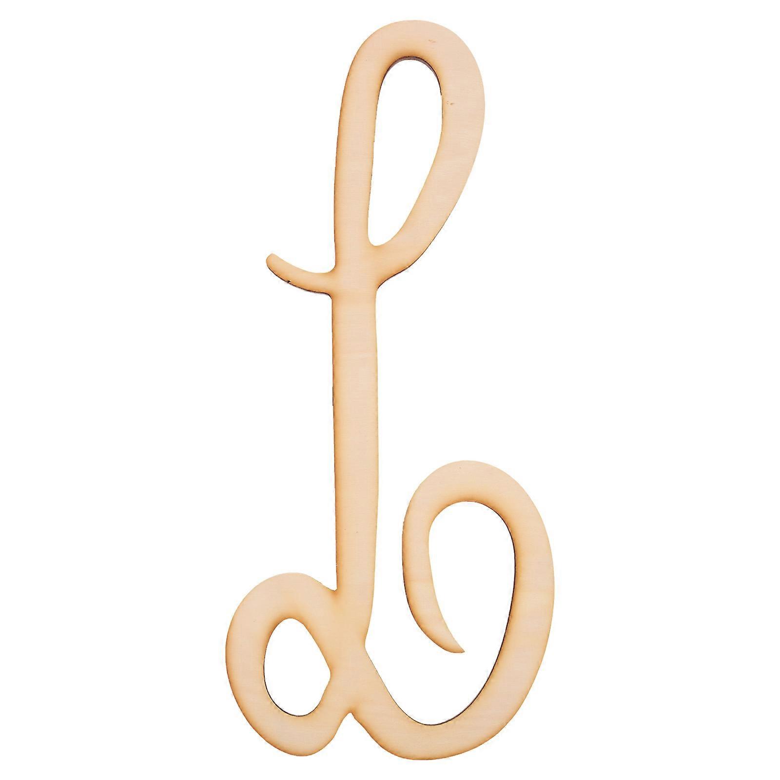 Cursive Cut Out Letters Wall Decor Alphabet Letter Decor Wood 12 Inches 1Set