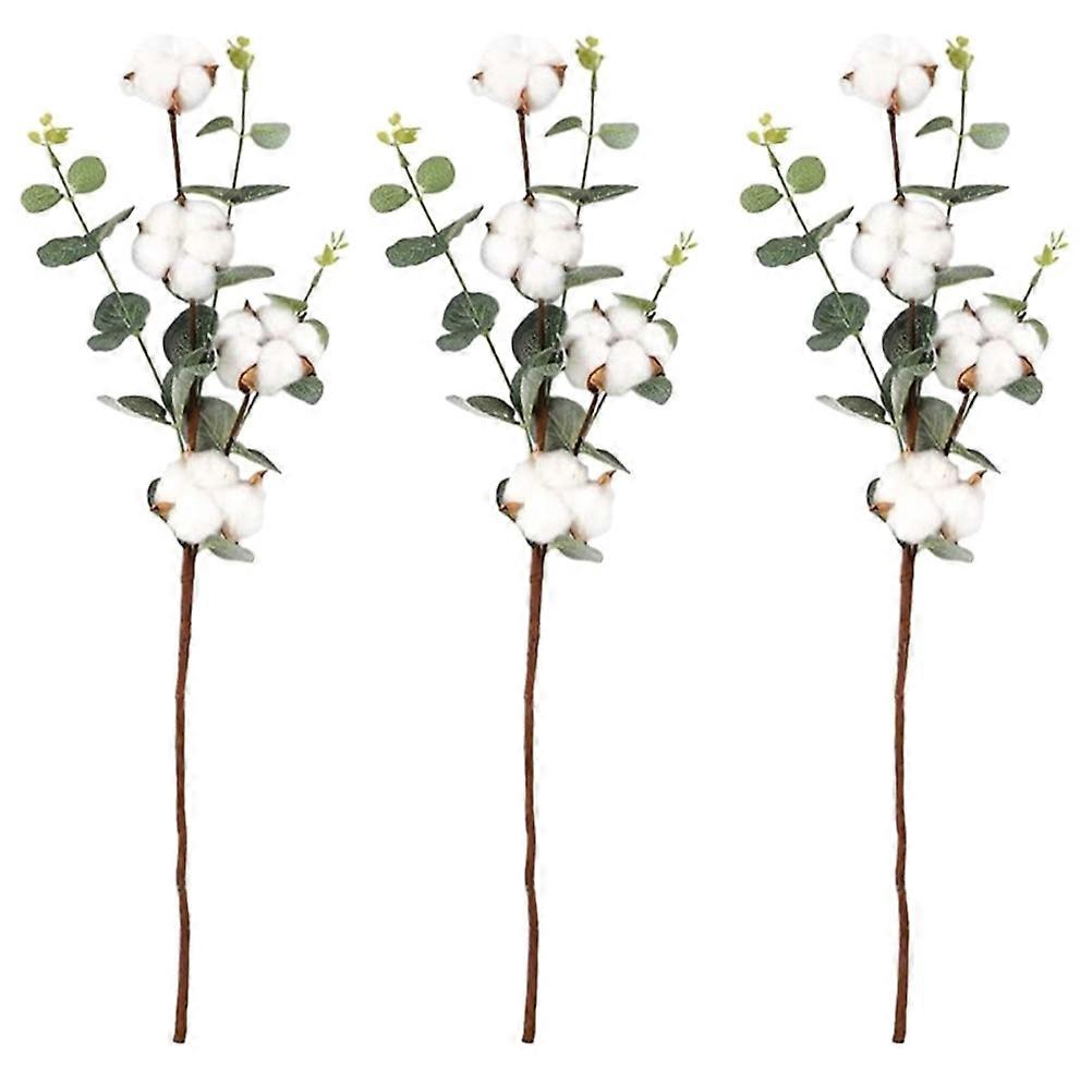 Artificial Flower Home Decoration Multi Color Realistic Lifelike 3Pcs