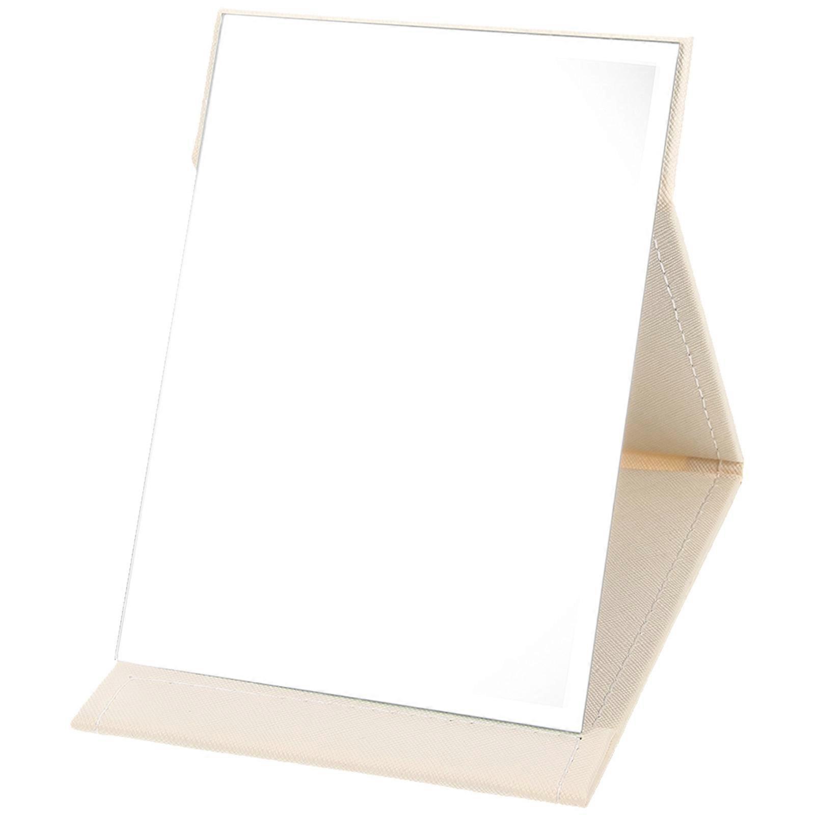 Makeup Mirrors Folded Mirror Portable Travel Makeup Mirror Rectangular Glass 1Set