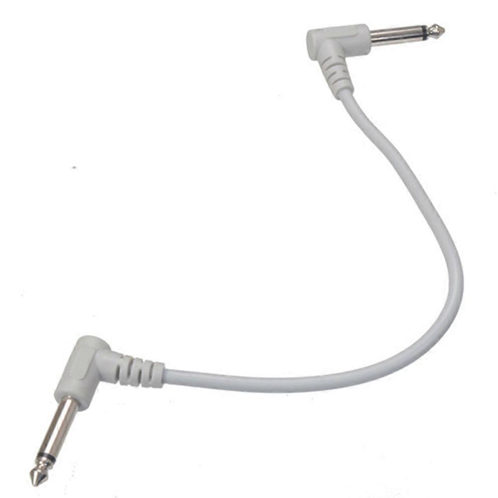 6pcs Durable Elbow Guitar Patch Cables for Electric Guitars – Replaceable Instrument Cables for Effect Pedals & Guitar Effects