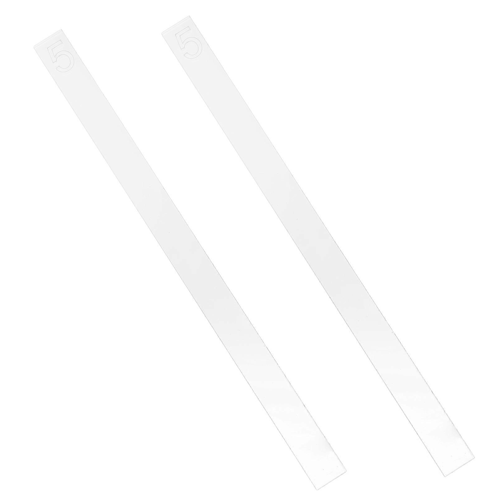 Culinary Ruler Cookie Smoother Home Baking Rectangular 30.00X2.00X0.50CM Precision Measurement 2Pcs