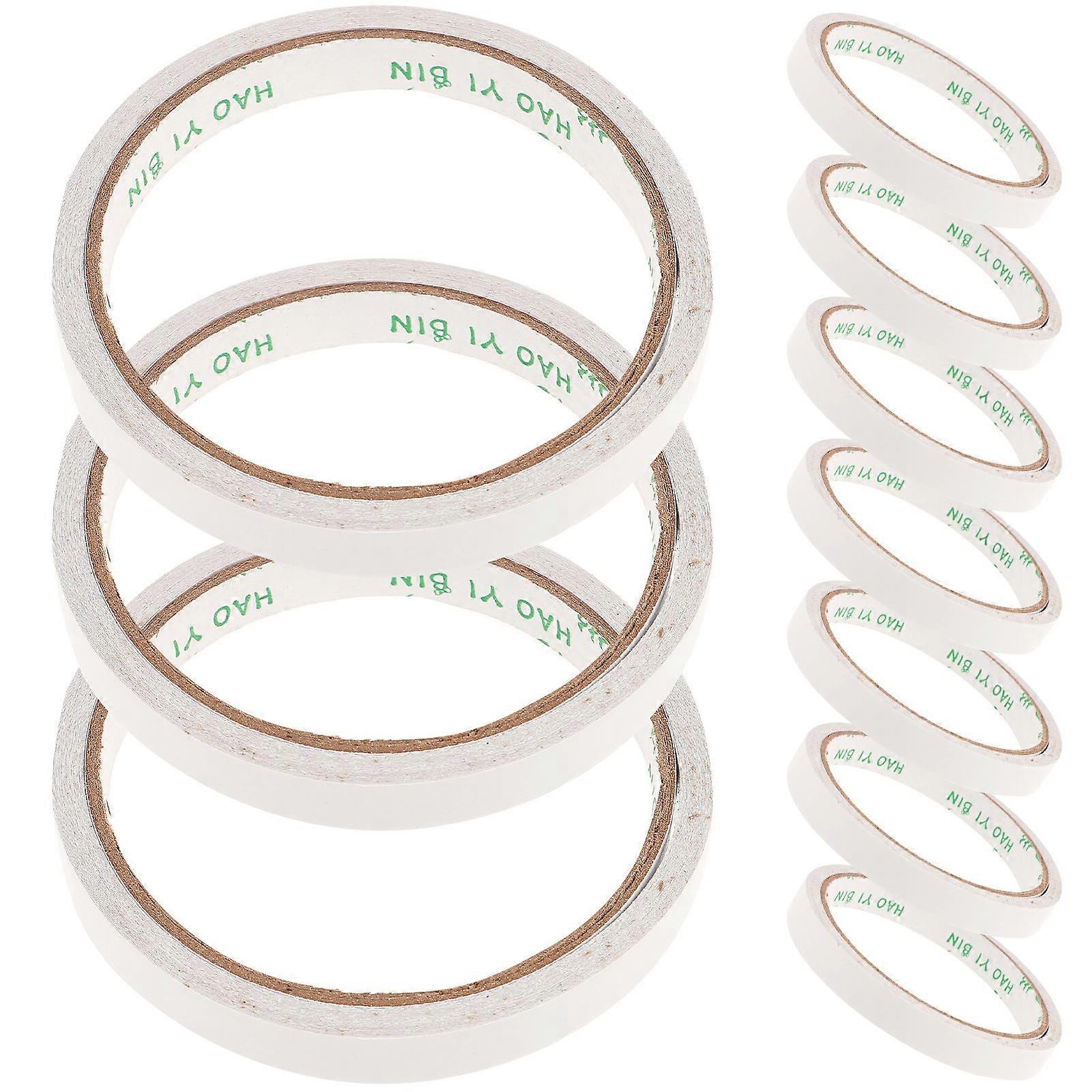 Wrapping Supply Double-Sided Adhesive Tape for Office Use School Projects Crafts Packaging Hot-melt Adhesive Tearable 10Pcs