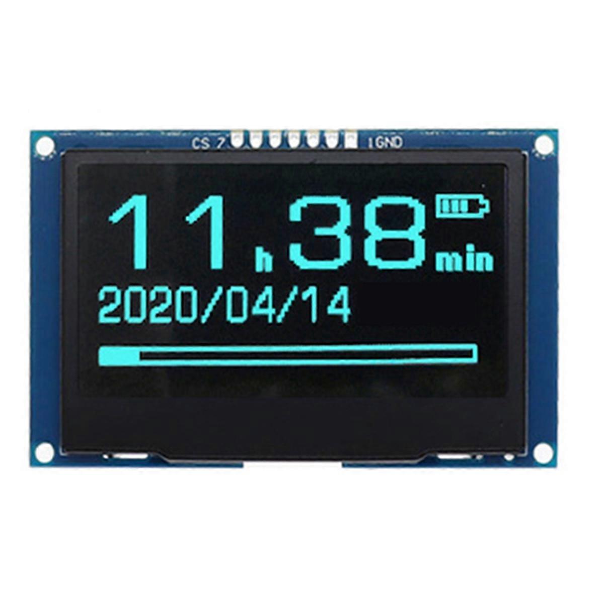 2.42Inch OLED Display Module 128x64, SSD1309 SPI I2C Serial Interface, High Definition LCD Screen Blue