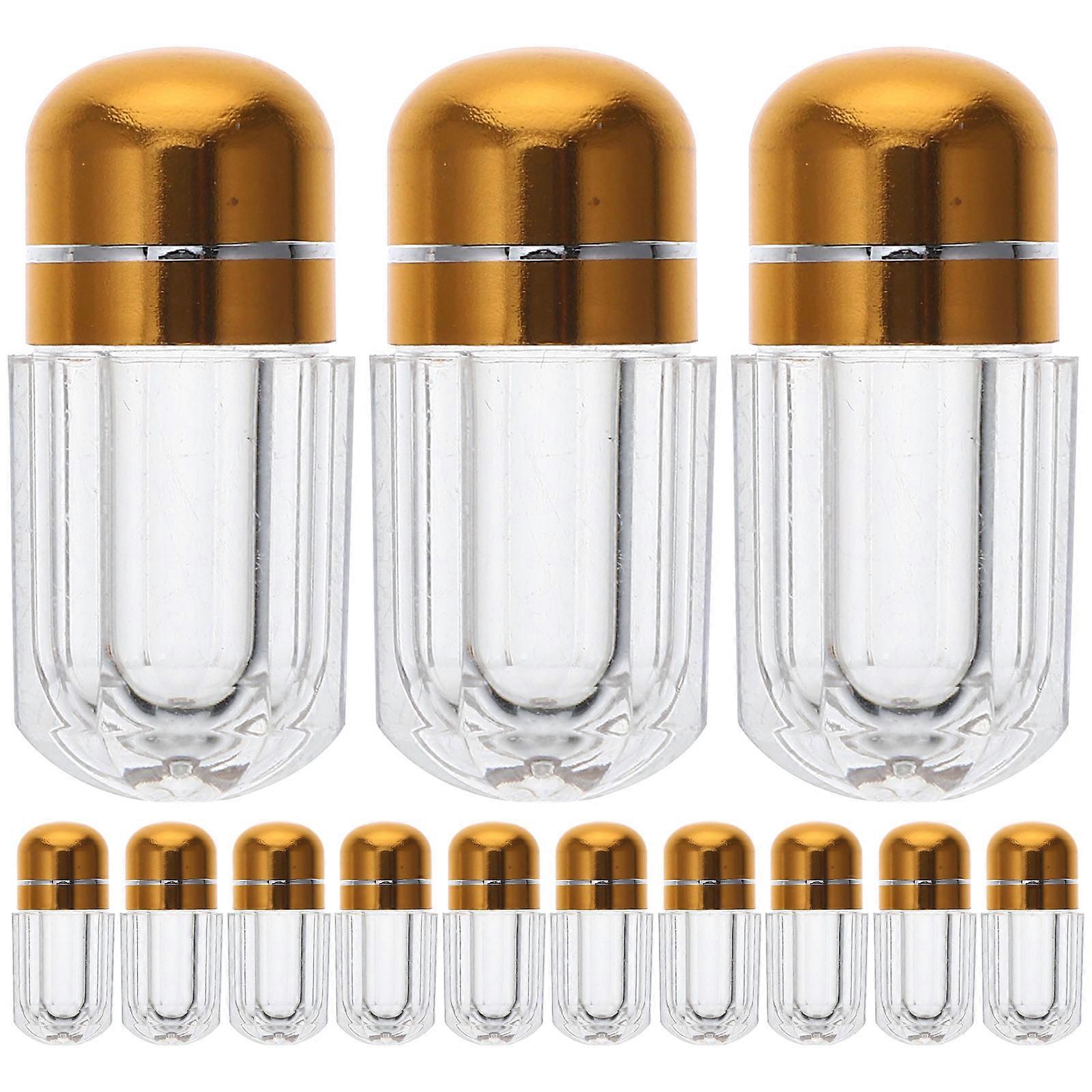 Mini Plastic Jars Pills Container Transparent Multi-Functional Small Item Storage 3.10X1.30X1.30CM 20Pcs