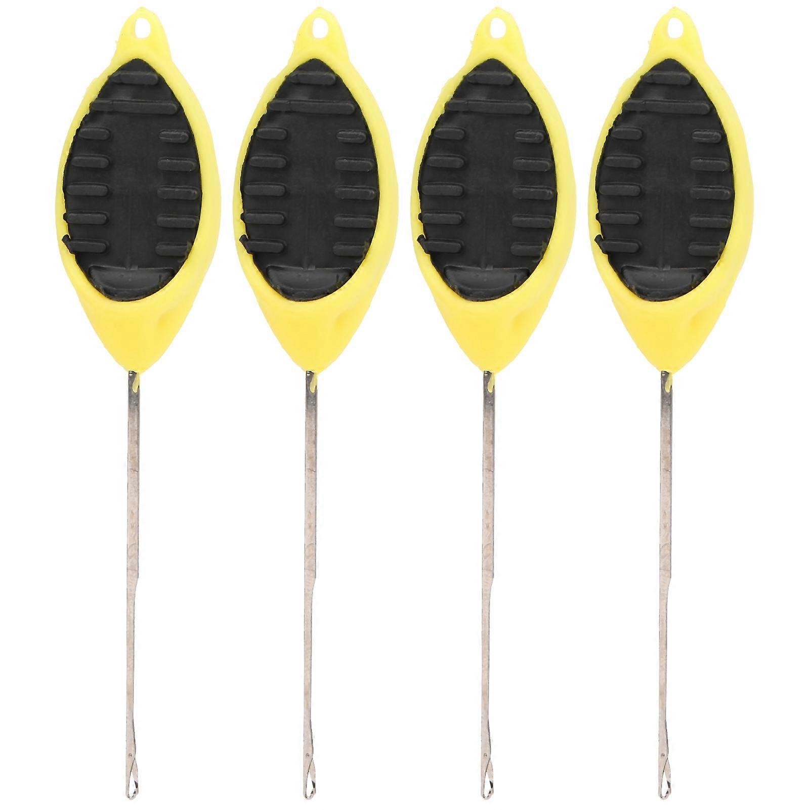 4pcs Single Head Thread Hooks Portable Fishing Needles for Anglers