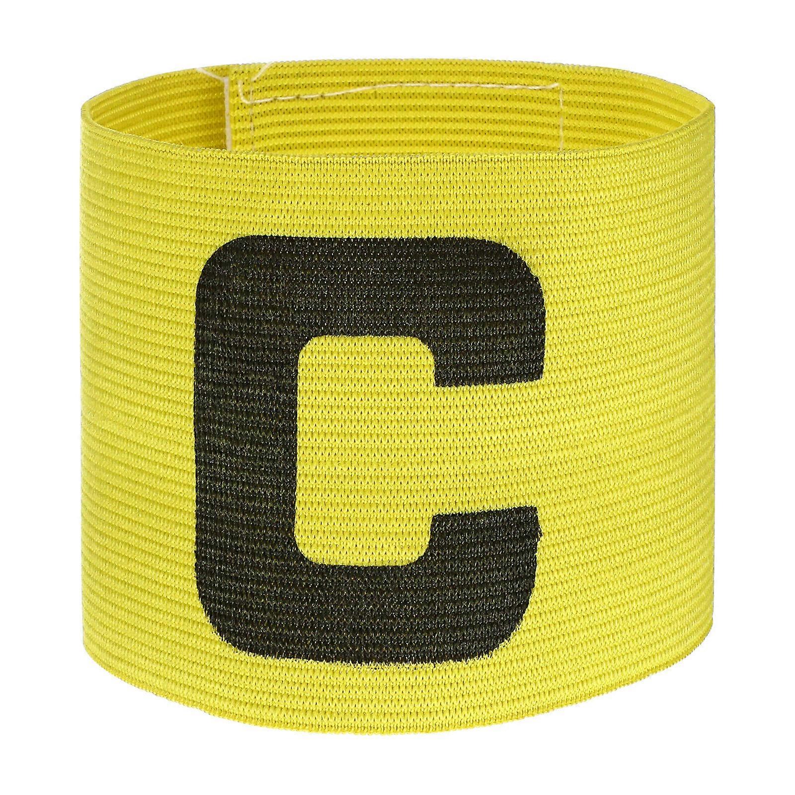 Soccer Captain Armband Youth Captain Armband For Football Captain Yellow 13 x 7 x 0.8cm Adjustable 1Pack