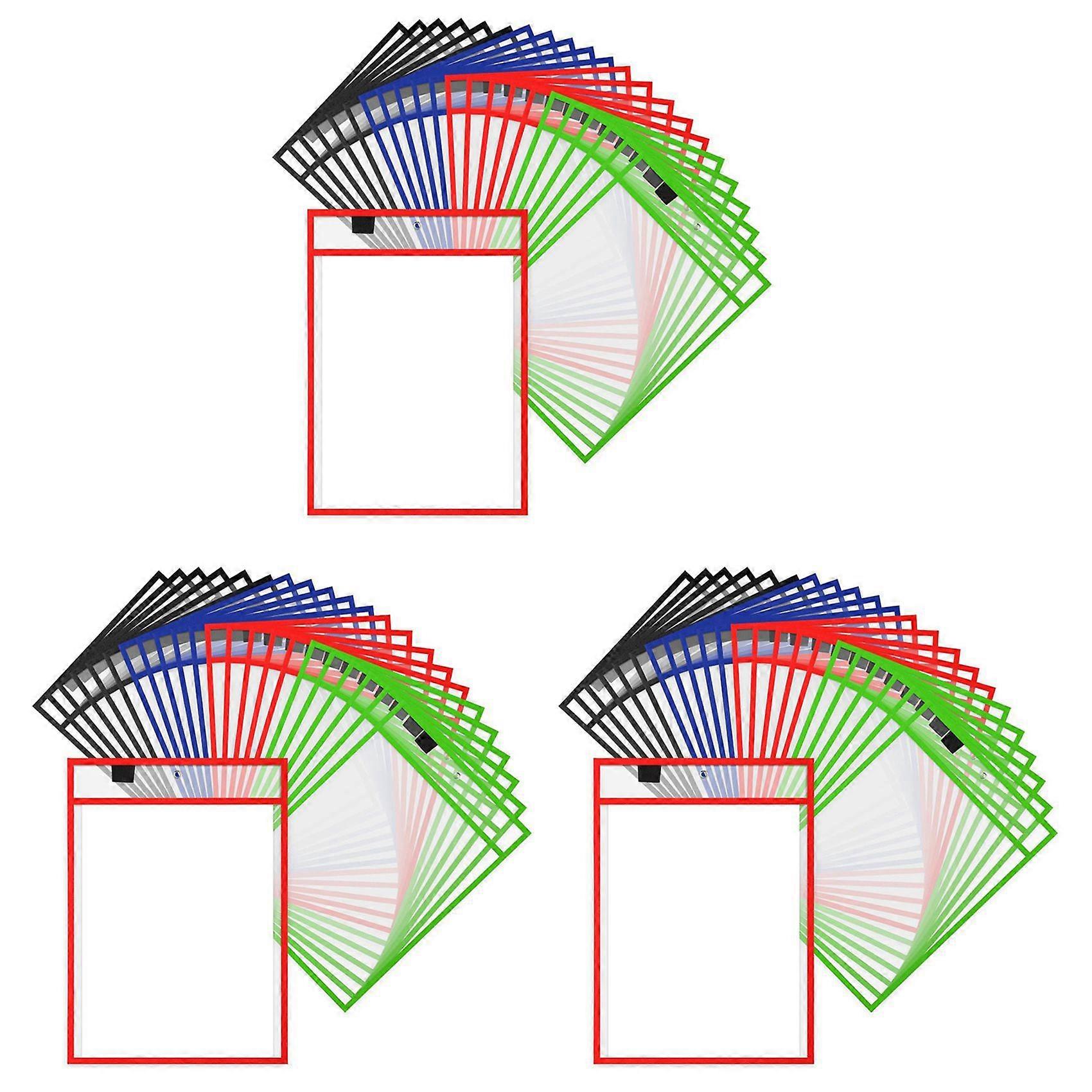 Pochette porte-notes réutilisable en plastique effaçable à sec
